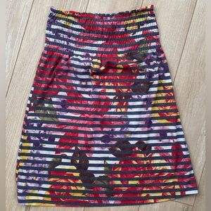Spoiled Multicolored Smocked Strapless Dress